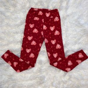 LulaRoe Valentines Leggings Pink & Red 💝❤️